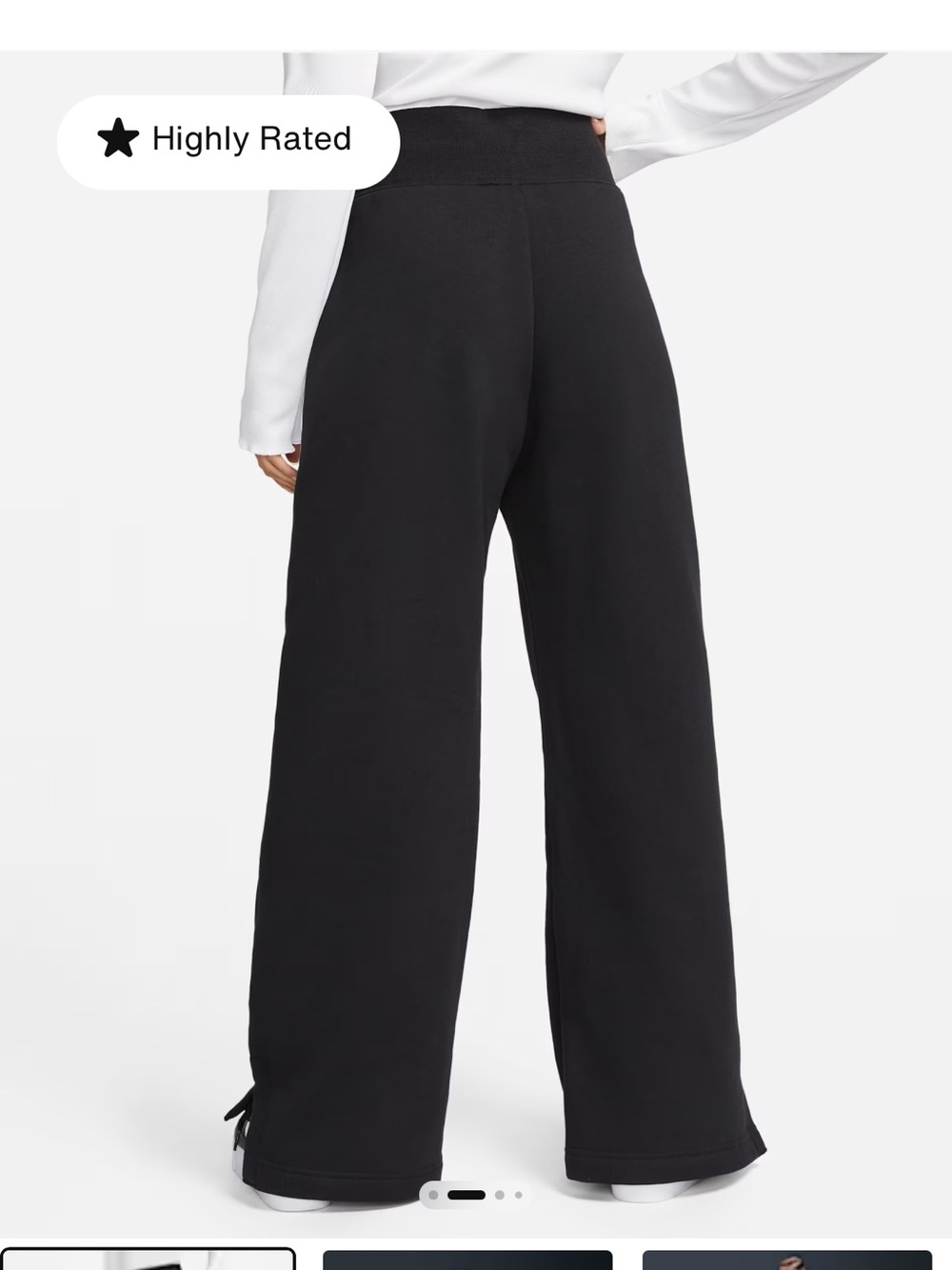 Nike Phoenix Wide Leg Sweatpants - Picture 2 of 6